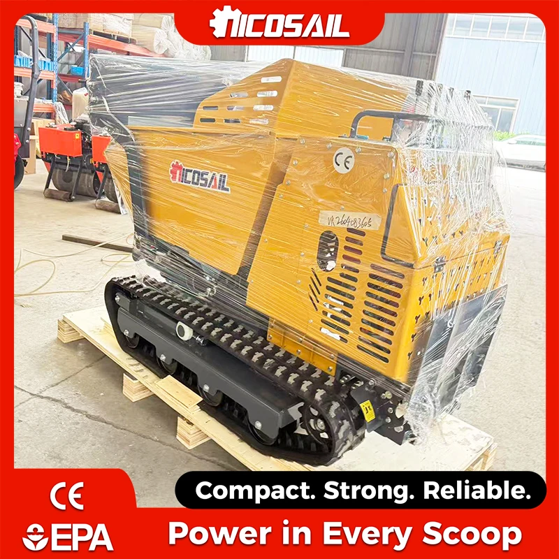500kg Mini Tracked Dumper CE EPA Euro5 Hydraulic Tipper Rubber Track for Construction Farm Garden
500kg Mini Tracked Dumper CE EPA Euro5 Hydraulic Tipper Rubber Track for Construction Farm Garden