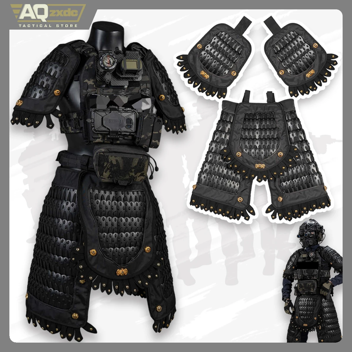 AQzxdc Tactical Equipment Shoulder Armor Shoulder Armor Skirt Hip Protector Medieval Samurai Knight Samurai Combat Armor Defense
AQzxdc Tactical Equipment Shoulder Armor Shoulder Armor Skirt Hip Protector Medieval Samurai Knight Samurai Combat Armor Defense
