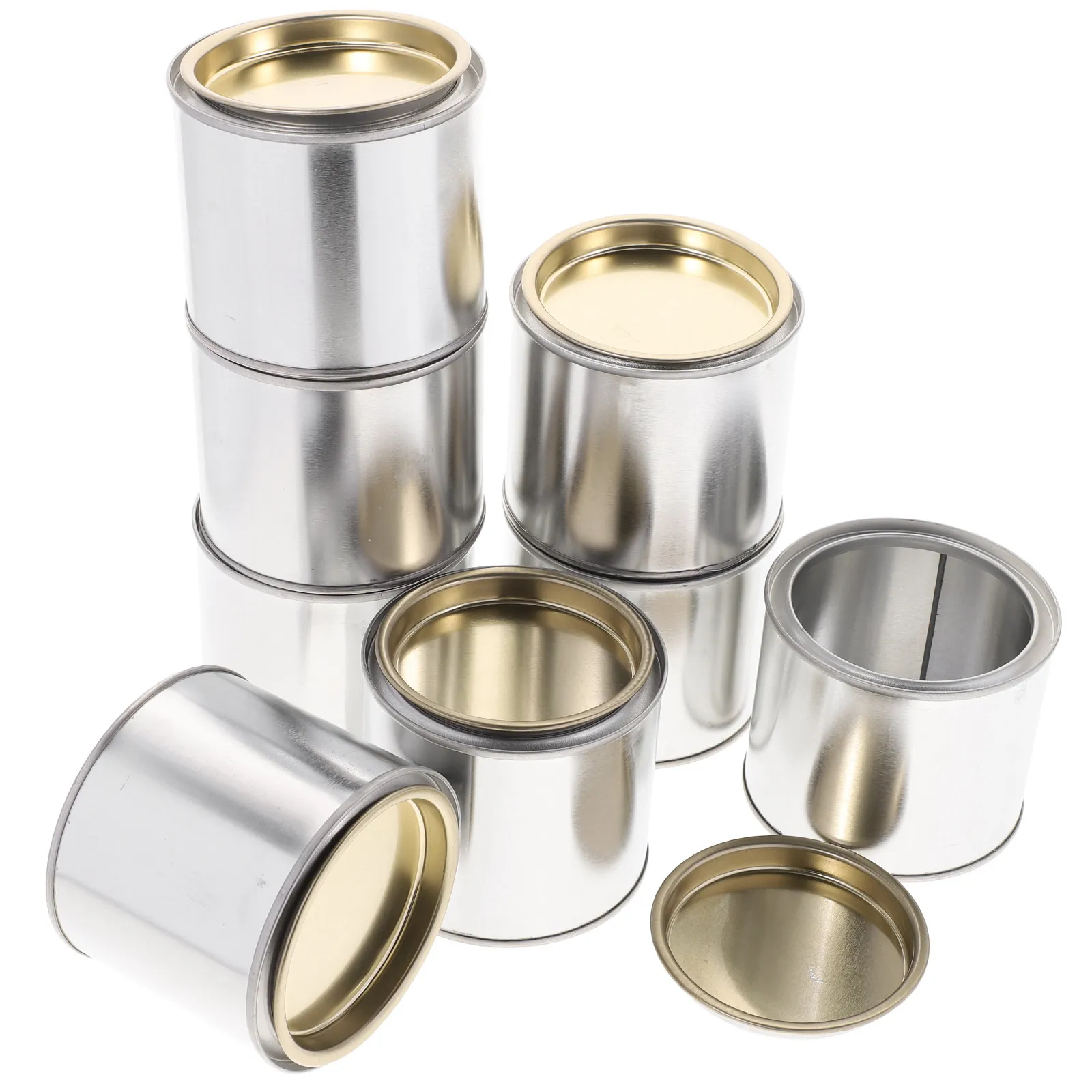 8Pcs Iron Paint Mixing Container Round Metal Ink Can for Home Storage Transport Sturdy Paint Storage Can 0.3L
8Pcs Iron Paint Mixing Container Round Metal Ink Can for Home Storage Transport Sturdy Paint Storage Can 0.3L