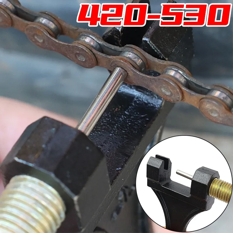 Motorcycle Chain Breaker Splitter Cutter Tool 420-530 Heavy Duty Forged Steel Riveting Repair Kit For ATV Motorbike Hand Tool
Motorcycle Chain Breaker Splitter Cutter Tool 420-530 Heavy Duty Forged Steel Riveting Repair Kit For ATV Motorbike Hand Tool