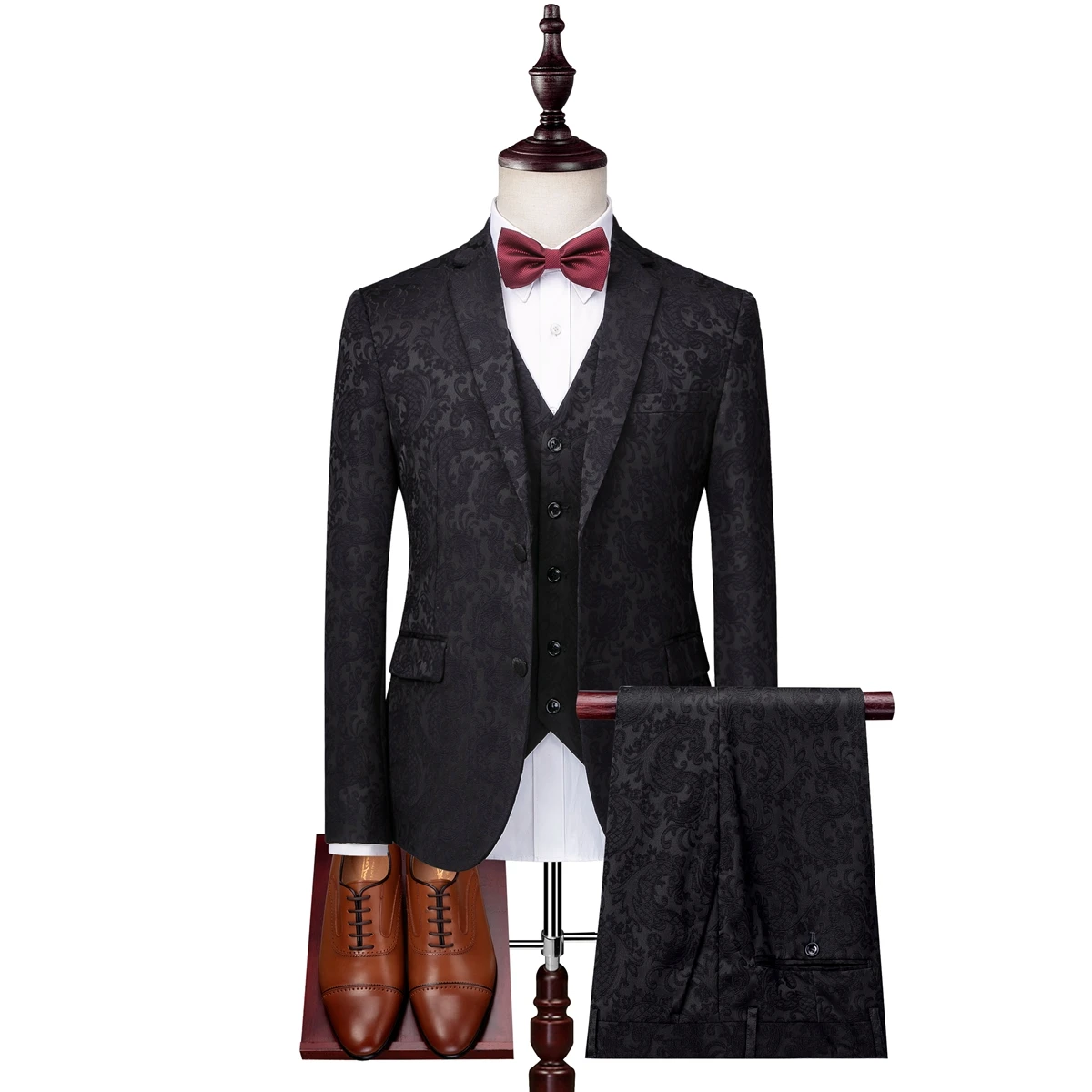 (Jacket + Pants)Exquisite Korean Print Business Dress Dinner Suit High Quality Slim Emcee Singer's Stage Costume 3-piece Set
(Jacket + Pants)Exquisite Korean Print Business Dress Dinner Suit High Quality Slim Emcee Singer's Stage Costume 3-piece Set