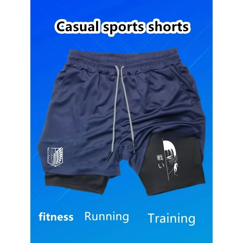 Summer Shorts Men 2in1 Athletic Gym Workout Running Performance Shorts Eren Tatakae Print with Phone Pocket Quick Dry Breathable
Summer Shorts Men 2in1 Athletic Gym Workout Running Performance Shorts Eren Tatakae Print with Phone Pocket Quick Dry Breathable