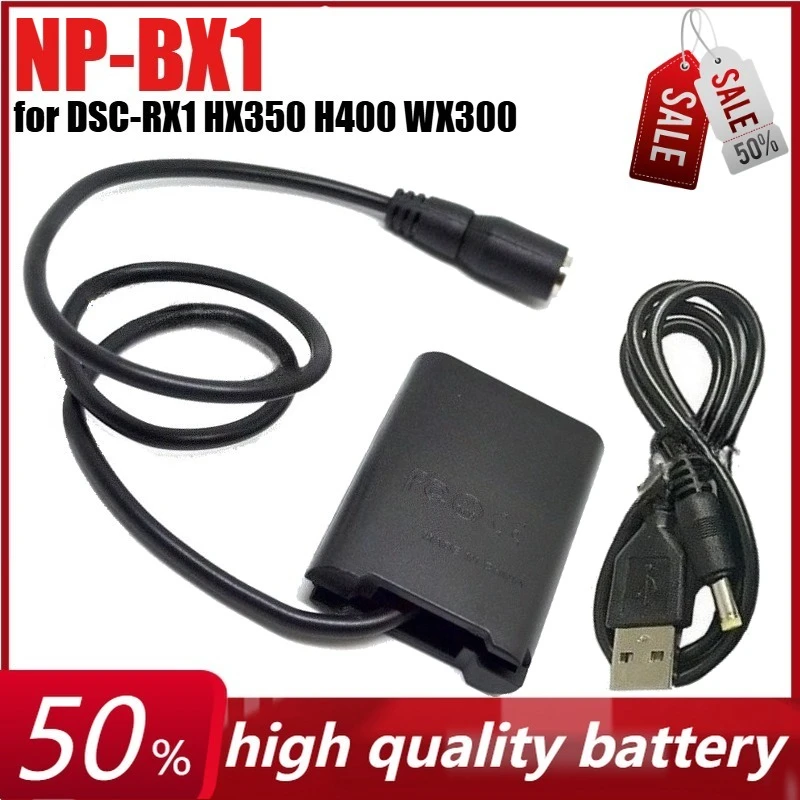 NP-BX1 NPBX1 Dummy Battery for DSC-RX1 HX350 H400 WX300 PJ440 AS50ZV1/ ZV-1 FDR-X1000VR with USB Power Adapter DK-X1 DC Coupler
NP-BX1 NPBX1 Dummy Battery for DSC-RX1 HX350 H400 WX300 PJ440 AS50ZV1/ ZV-1 FDR-X1000VR with USB Power Adapter DK-X1 DC Coupler
