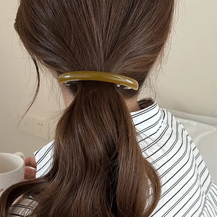 Semi Updo Hair Clip Solid Color Korean Elegant Arc Shape Non Slip Metal Alloy for Low Ponytail Daily Home Party
Semi Updo Hair Clip Solid Color Korean Elegant Arc Shape Non Slip Metal Alloy for Low Ponytail Daily Home Party