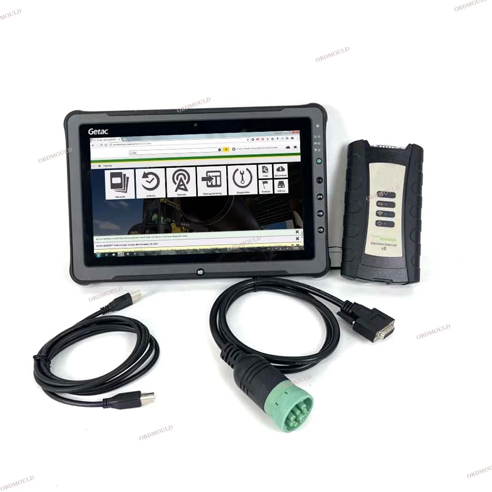 EDL V3 Electronic Data Link with F110 tablet V5.3 AG CF Advisor Diagnostic tool agricultural Tractor construction equipment
EDL V3 Electronic Data Link with F110 tablet V5.3 AG CF Advisor Diagnostic tool agricultural Tractor construction equipment