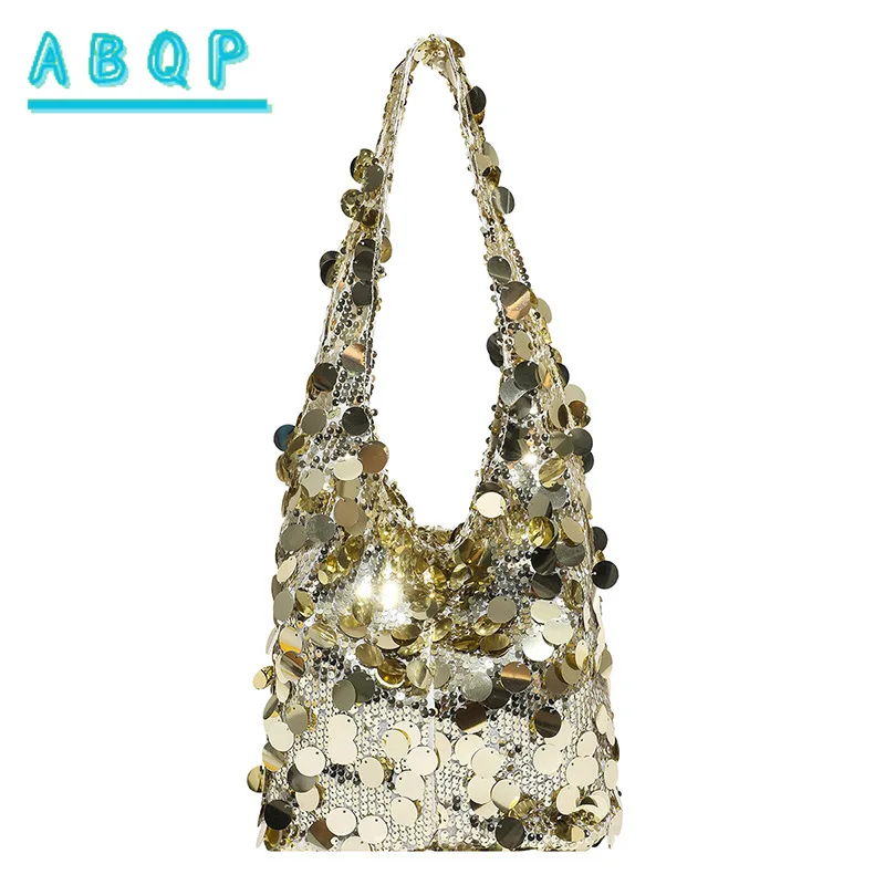 Shoulder Bag Personalized Sequined Underarm Bags Women's 2025 New Fashion Handbag Large Capacity Versatile Bucket Bag
Shoulder Bag Personalized Sequined Underarm Bags Women's 2025 New Fashion Handbag Large Capacity Versatile Bucket Bag