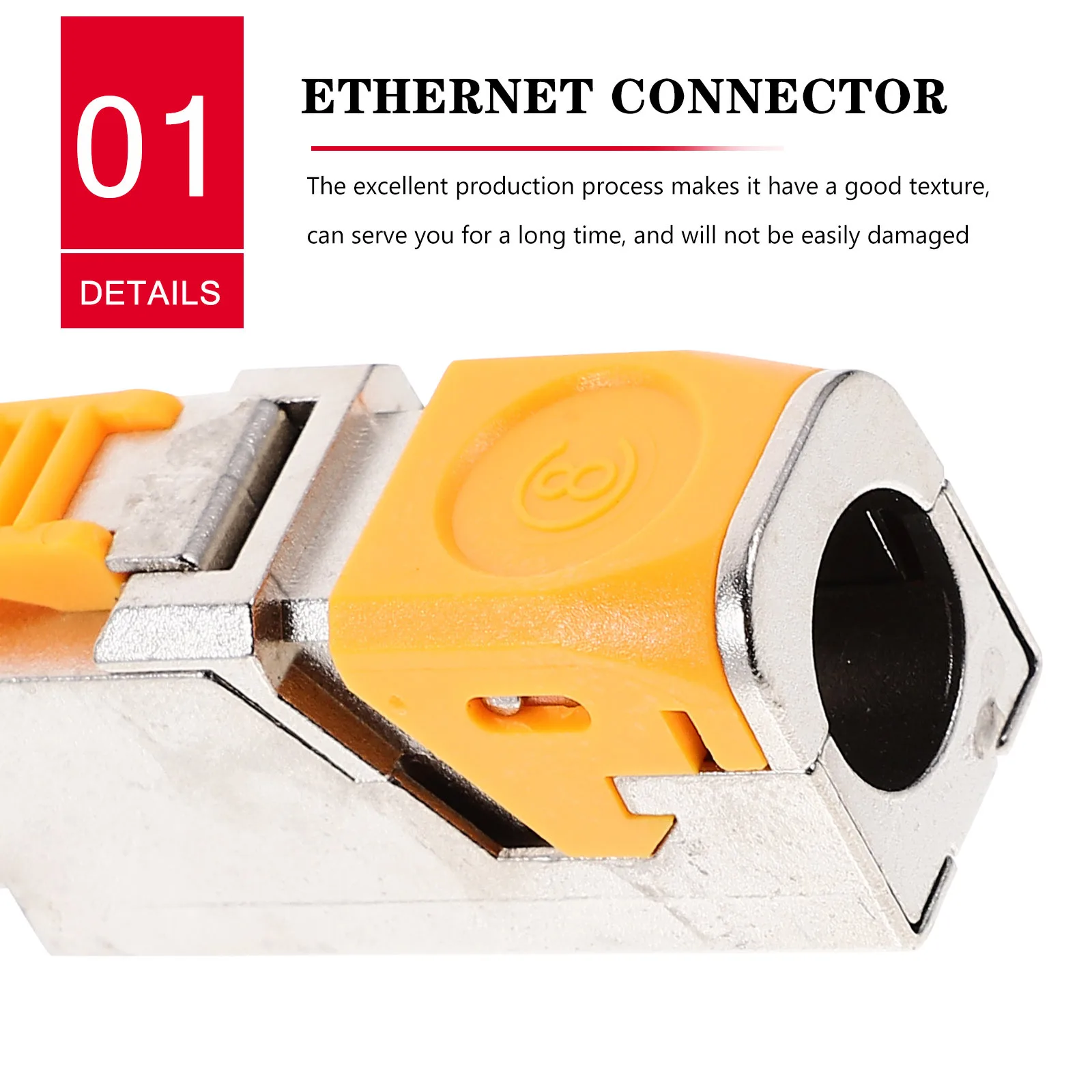 Shielded Pass Through Connector Cat8 Ethernet Cable Modular Plug Reinforced Clip Network Connector Connectors
Shielded Pass Through Connector Cat8 Ethernet Cable Modular Plug Reinforced Clip Network Connector Connectors