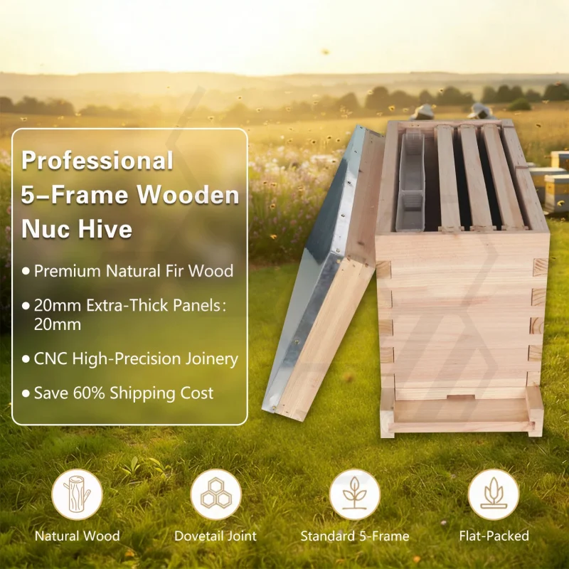Factory Direct Sale Langstroth Wood Nuc Box 5 Frame Beehive
Factory Direct Sale Langstroth Wood Nuc Box 5 Frame Beehive