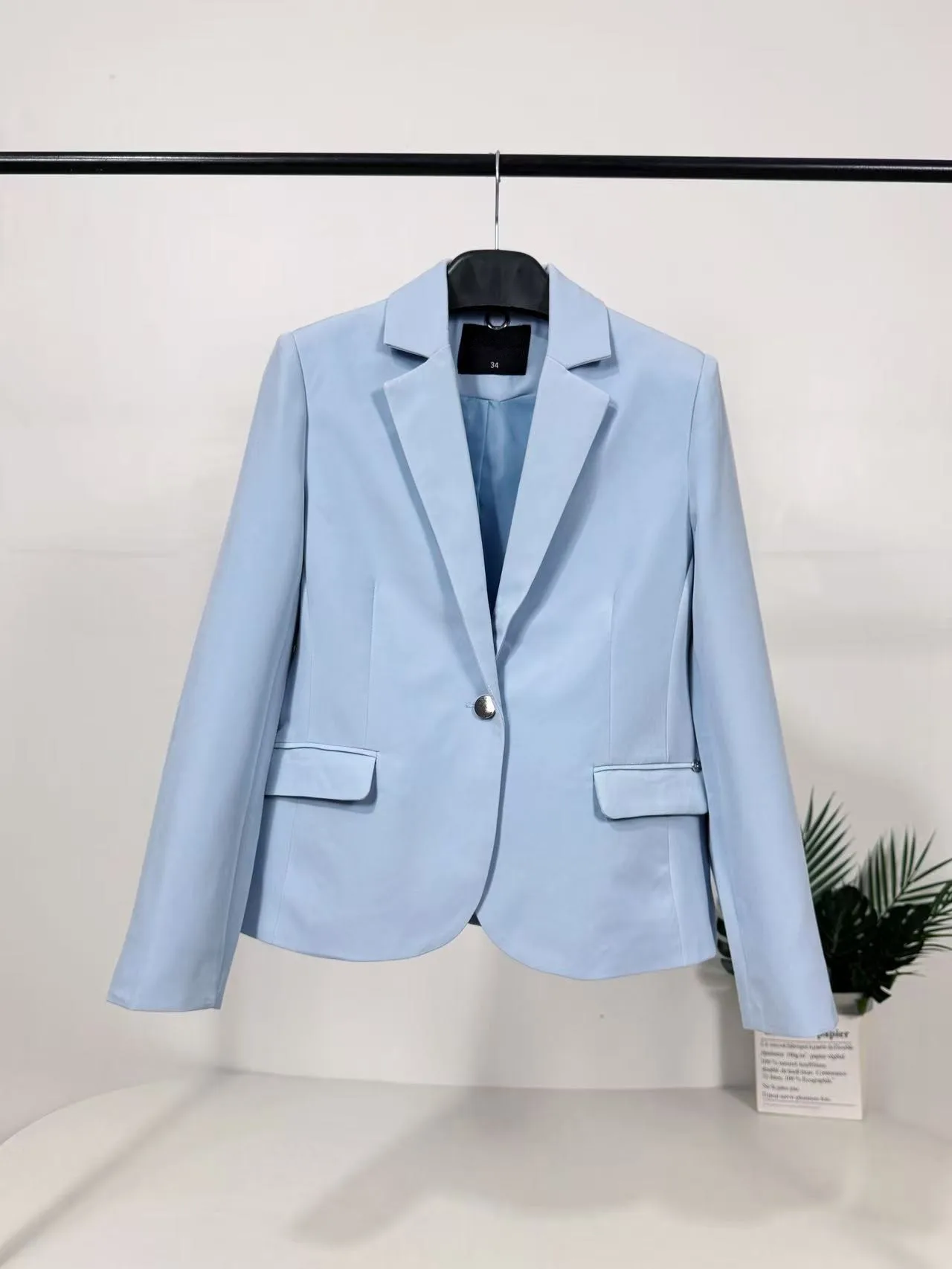 Ele Повседневный костюм на одной пуговице для женщин, осенне-зимний коврик для поездок на работу, облегающий длинный све
Ele Повседневный костюм на одной пуговице для женщин, осенне-зимний коврик для поездок на работу, облегающий длинный све