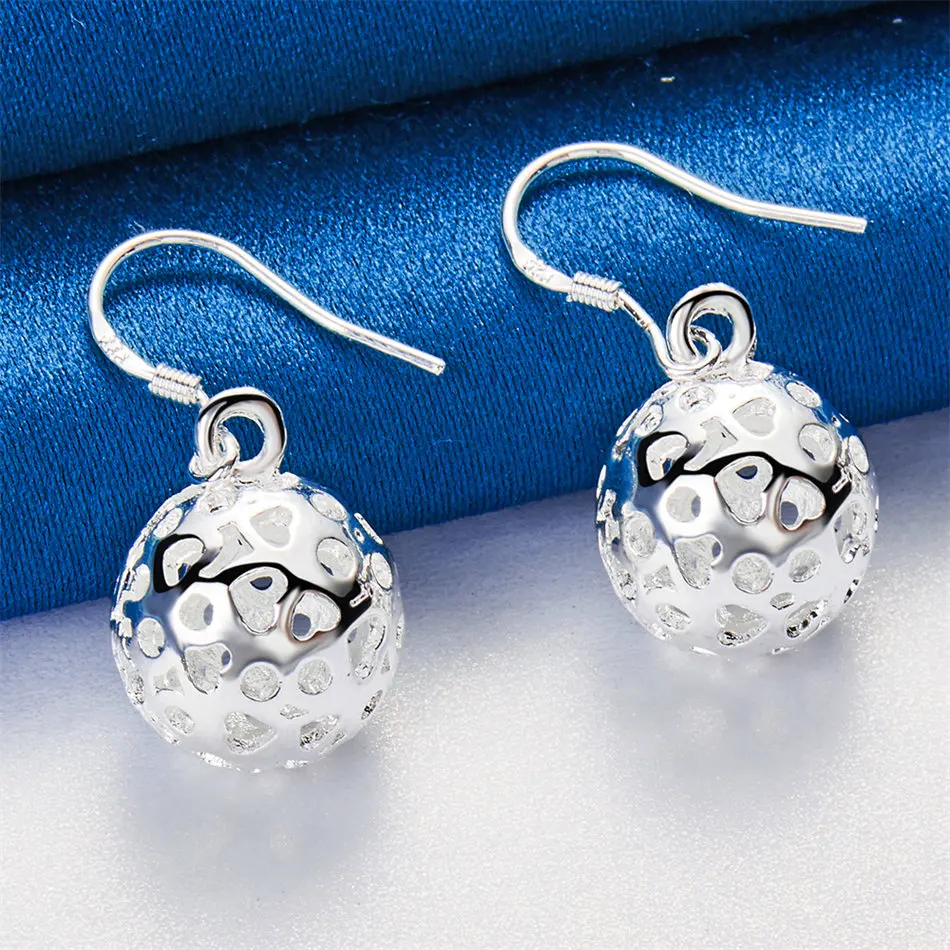Brand new 925 sterling silver exquisite round pendant earrings for women's fashion wedding party jewelry accessories
Brand new 925 sterling silver exquisite round pendant earrings for women's fashion wedding party jewelry accessories