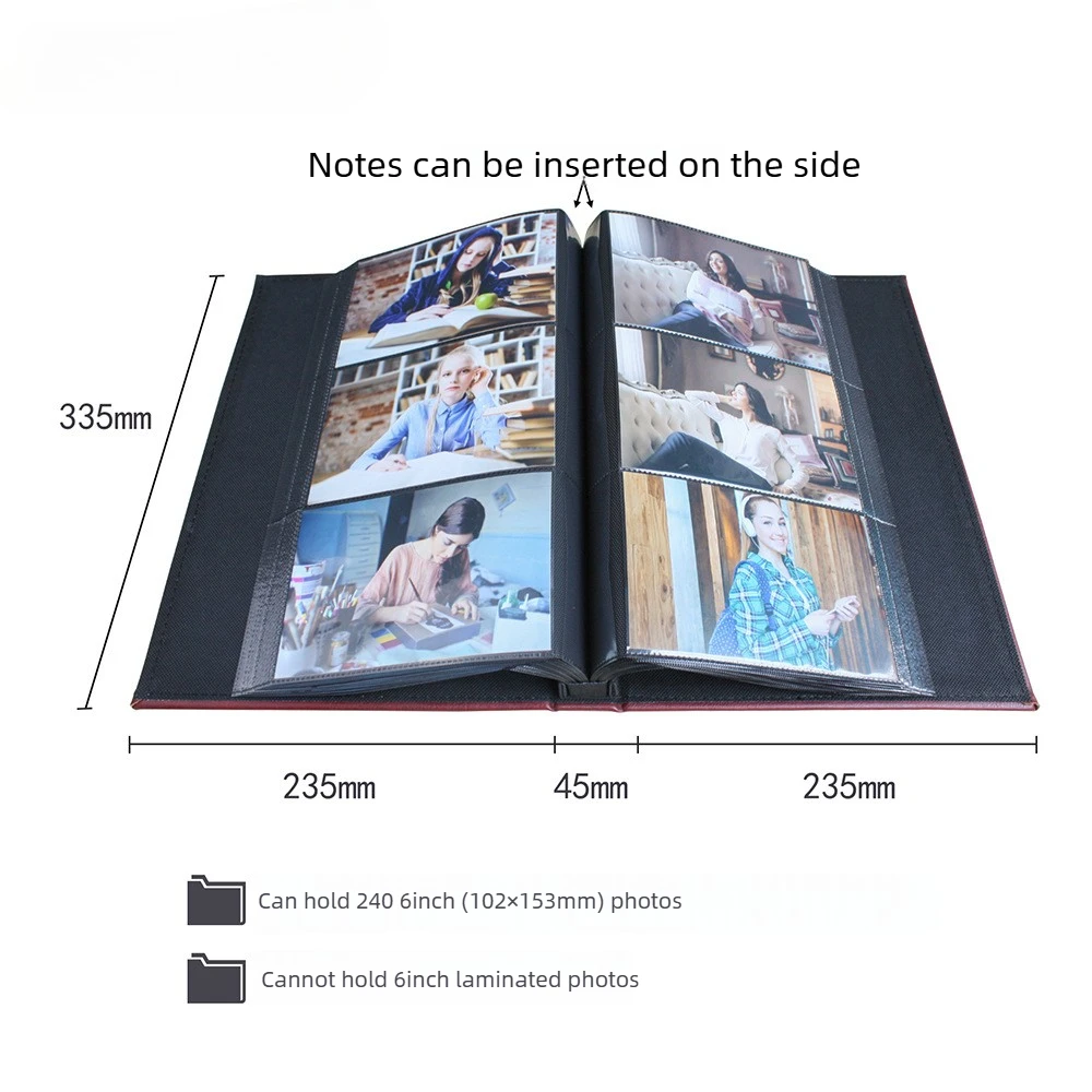 1PCS Photo Album with PU Leather Cover for 6inch-102x153mm Picture Photo Scrapbook with Insert Pockets Memory Keepsake
1PCS Photo Album with PU Leather Cover for 6inch-102x153mm Picture Photo Scrapbook with Insert Pockets Memory Keepsake