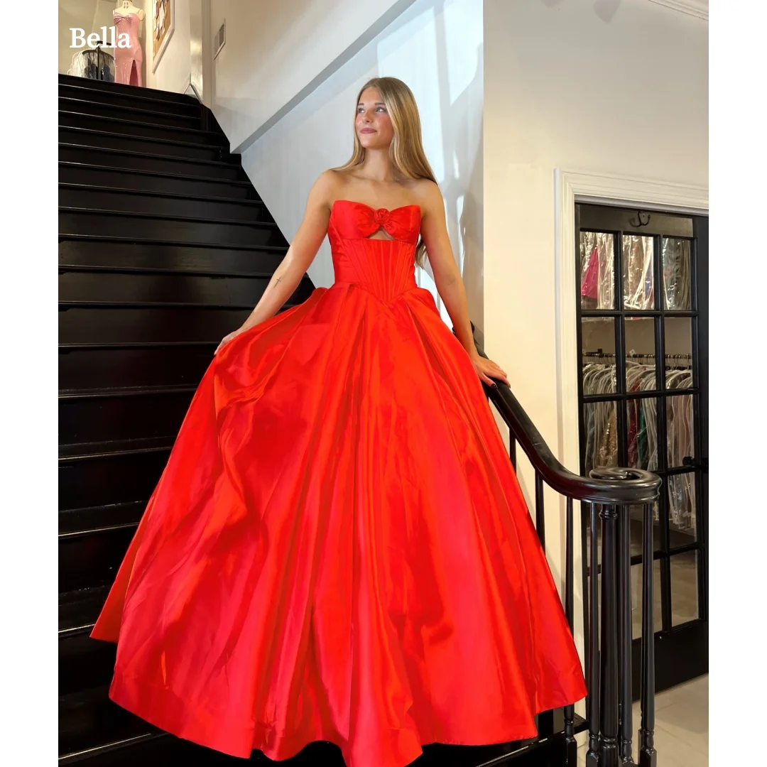 Bella Customized Red Satin Off Shoulder Prom Dress With Ruffled Bodice Mermaid Skirt Party Dresses robes de soirée Women Evening
Bella Customized Red Satin Off Shoulder Prom Dress With Ruffled Bodice Mermaid Skirt Party Dresses robes de soirée Women Evening