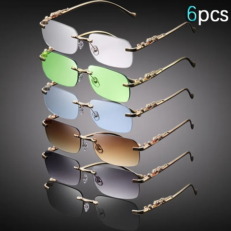 6 Pack Unframed Square Fashion Glasses for Men Women Lightweight Durable Design Perfect for Birthday Gifts Stylish Eyewear
6 Pack Unframed Square Fashion Glasses for Men Women Lightweight Durable Design Perfect for Birthday Gifts Stylish Eyewear