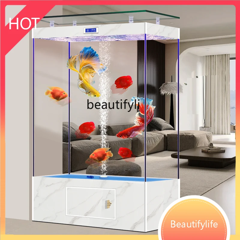 B46 New upper filter hidden oxygenated fish tank living room partition high-end new water-free aquarium
B46 New upper filter hidden oxygenated fish tank living room partition high-end new water-free aquarium