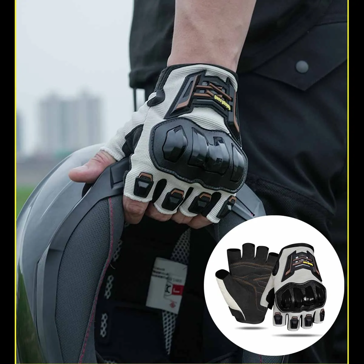 Men's summer thin motorcycle riding breathable anti-fall half-finger gloves Tactical/off-road racing gloves
Men's summer thin motorcycle riding breathable anti-fall half-finger gloves Tactical/off-road racing gloves