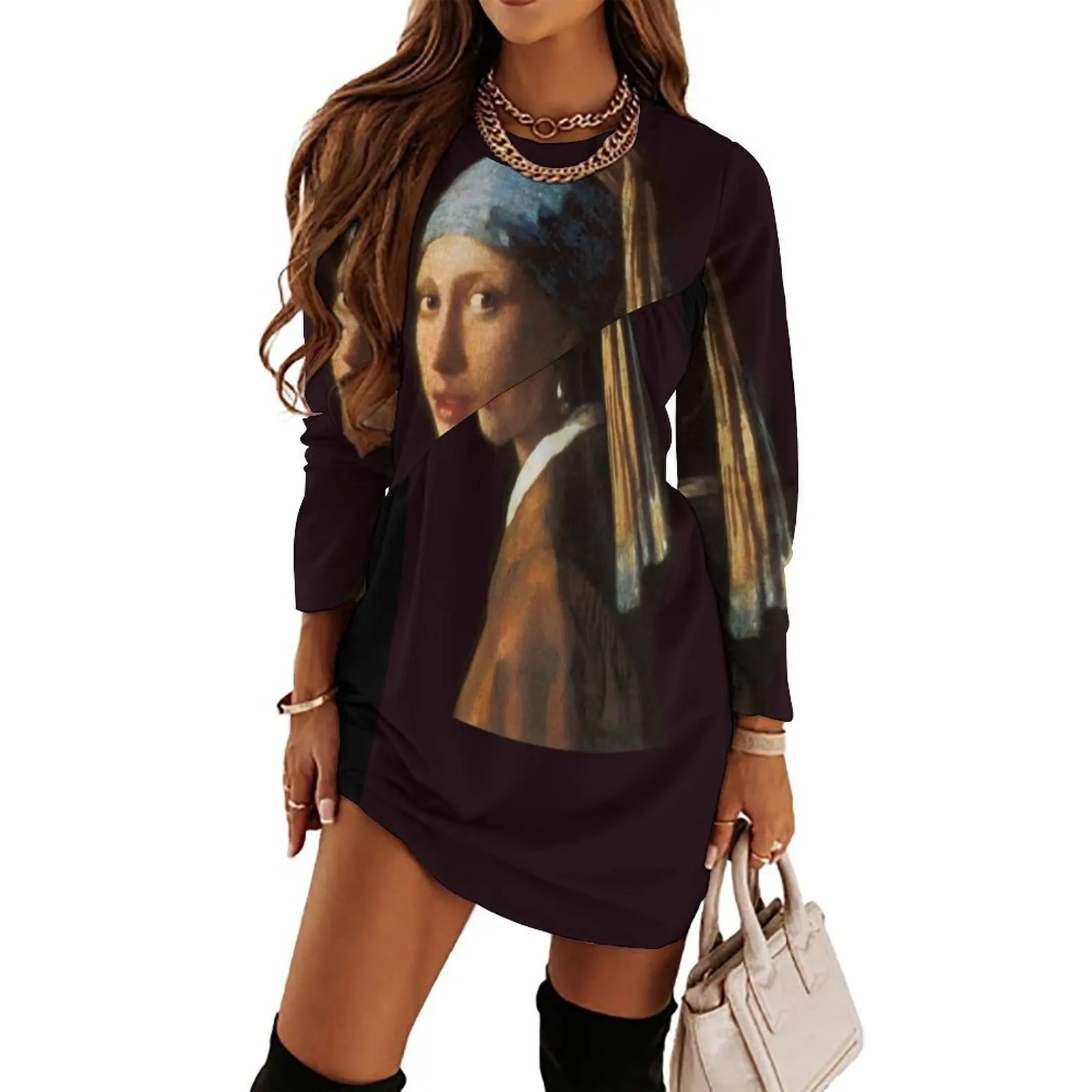 Girl with a Pearl Earring Long Sleeved Dress Woman dresses dresses for official occasions fairy dress
Girl with a Pearl Earring Long Sleeved Dress Woman dresses dresses for official occasions fairy dress