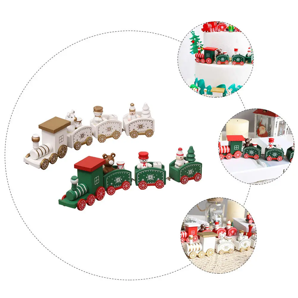 2Pcs Christmas Wooden Train Decor Mini Xmas Ornament Smooth Edges Safe Use Wooden Desktop Decoration Holiday Party
2Pcs Christmas Wooden Train Decor Mini Xmas Ornament Smooth Edges Safe Use Wooden Desktop Decoration Holiday Party