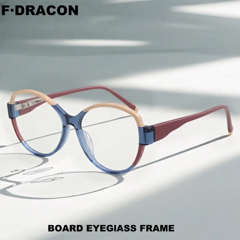 Board Eyeglass Frame Retro Round Men's And Women's Eyeglass Frame Ultra Light Anti Blue Light Optical Prescription Frame AP1826 
Board Eyeglass Frame Retro Round Men's And Women's Eyeglass Frame Ultra Light Anti Blue Light Optical Prescription Frame AP1826