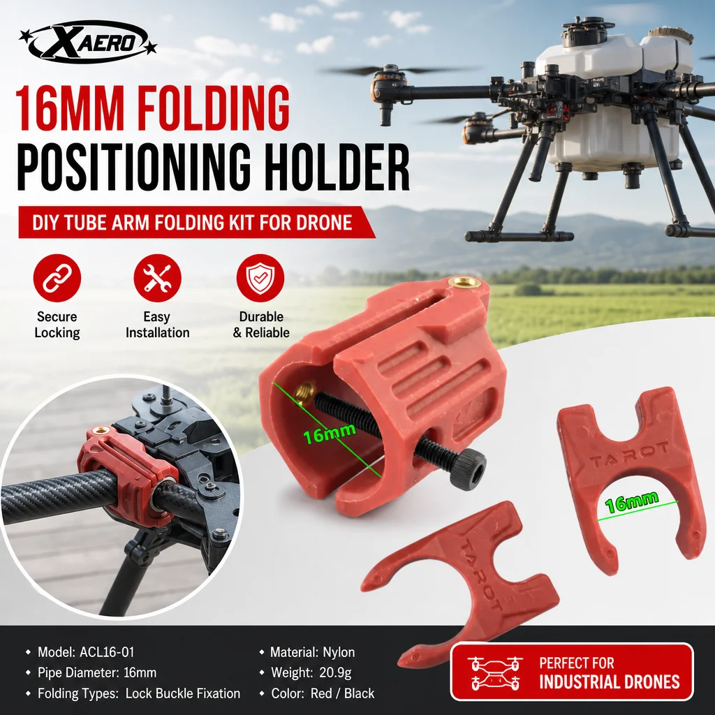 XAERO DIY 16mm Tube Arm Folding Positioning Holder for Drone Frame Extension Connection
XAERO DIY 16mm Tube Arm Folding Positioning Holder for Drone Frame Extension Connection