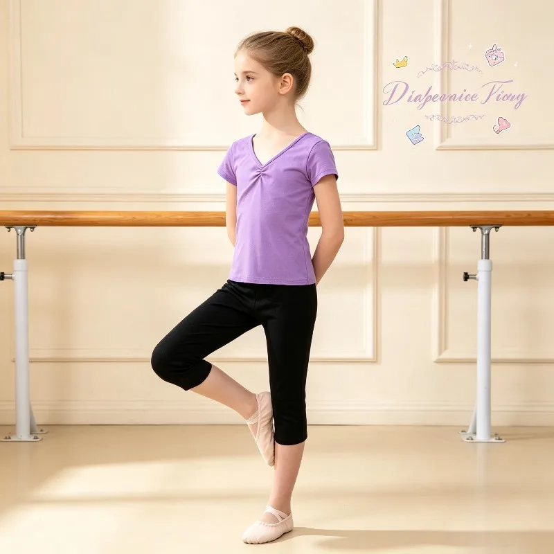 Theeper Short Sleeve Split Ballet 2Pcs Set Capri Pants Daily Training Exam Stage Gymnastics Casual Pro Multi-scene Dance Outfit
Theeper Short Sleeve Split Ballet 2Pcs Set Capri Pants Daily Training Exam Stage Gymnastics Casual Pro Multi-scene Dance Outfit