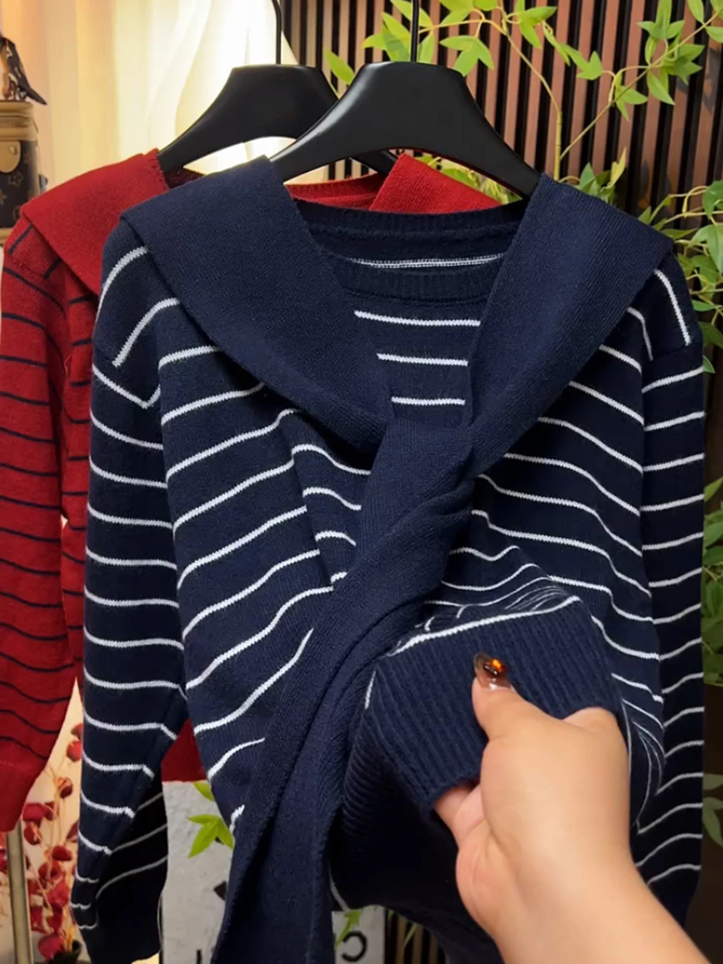 Striped Knit oulder Wrap Color Blo Luxury Long Sve Basic irt Simple Match All Autumn Commute Sle Women's Faion
Striped Knit oulder Wrap Color Blo Luxury Long Sve Basic irt Simple Match All Autumn Commute Sle Women's Faion