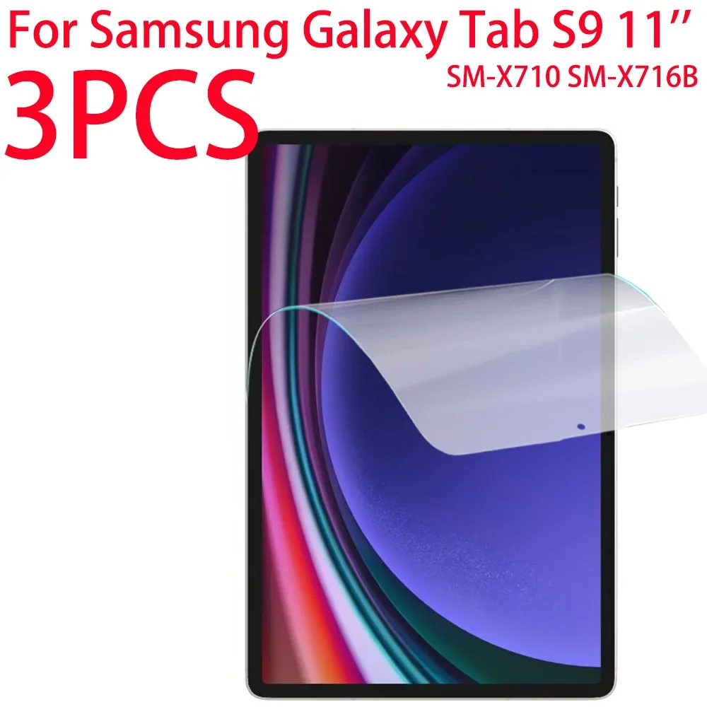 Мягкая защитная пленка из ПЭТ для экрана, 3 шт., для Samsung Galaxy Tab S9, Wi-Fi
Мягкая защитная пленка из ПЭТ для экрана, 3 шт., для Samsung Galaxy Tab S9, Wi-Fi