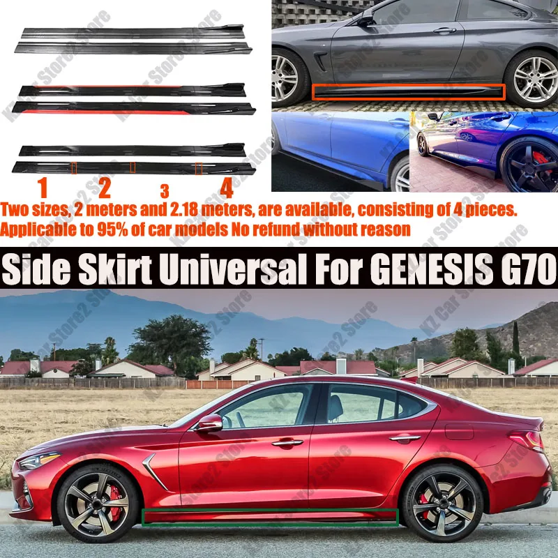 FOR GENESIS G70 2M Car Side Skirt Extension Plate Lip Separator Bumper 2.18M Racing Side Spoiler FOR GENESIS G70 2M Car Side Ski
FOR GENESIS G70 2M Car Side Skirt Extension Plate Lip Separator Bumper 2.18M Racing Side Spoiler FOR GENESIS G70 2M Car Side Ski