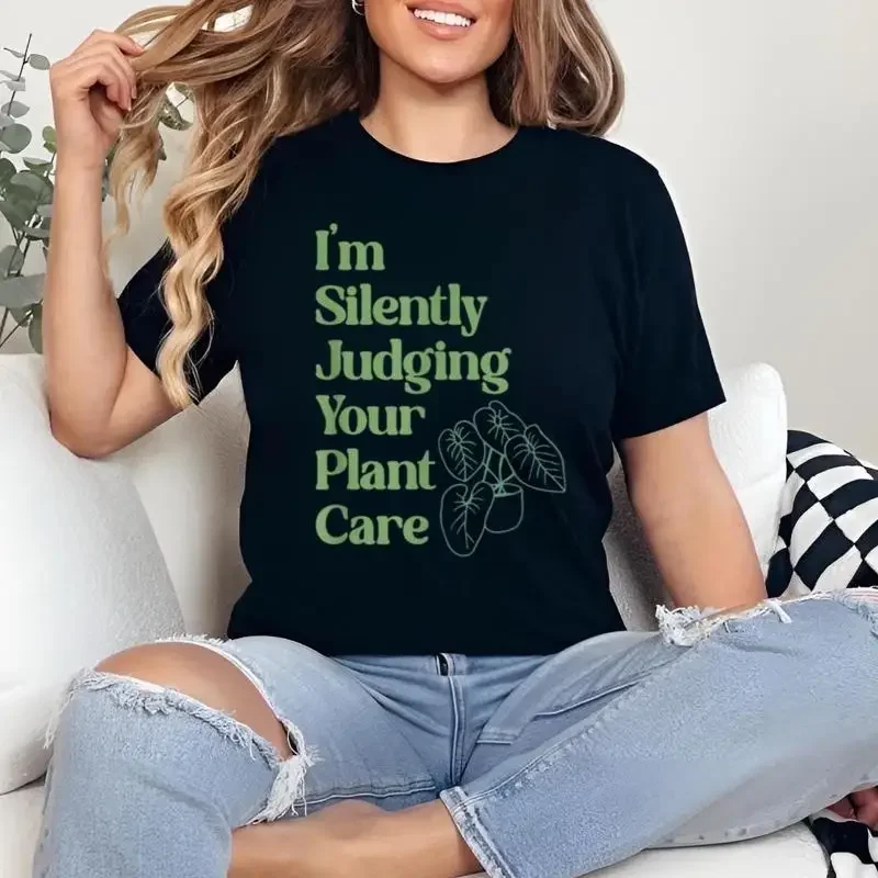 I'M Silently Judging Your Plant Care T Shirt Funny Lover Gardening Houseplant Parent Botanical Humor Outfit
I'M Silently Judging Your Plant Care T Shirt Funny Lover Gardening Houseplant Parent Botanical Humor Outfit