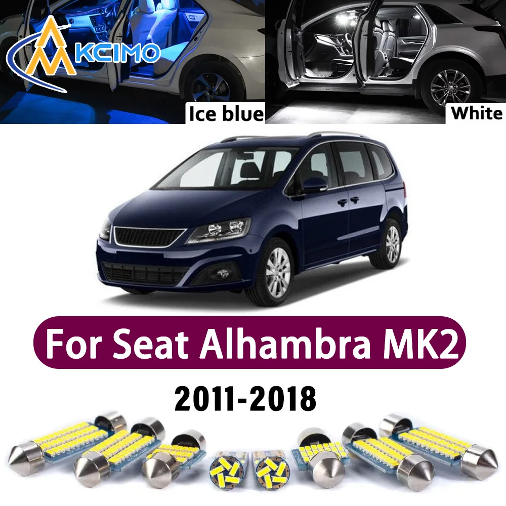 High Lumen CANBUS Error Free LED Interior Light Kit For Seat Alhambra MK2 710 711 2011-2018 Trunk Reading Dome Lamp Bulbs Set
High Lumen CANBUS Error Free LED Interior Light Kit For Seat Alhambra MK2 710 711 2011-2018 Trunk Reading Dome Lamp Bulbs Set