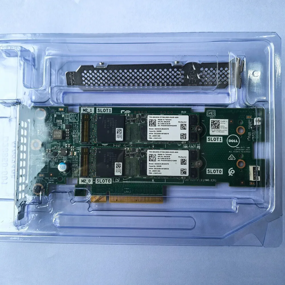 Dell 72WKY BOSS-S1 Controller PCIe Card L/P W/ 2x 240GB M.2 SSD TC2RP for R740xd
Dell 72WKY BOSS-S1 Controller PCIe Card L/P W/ 2x 240GB M.2 SSD TC2RP for R740xd