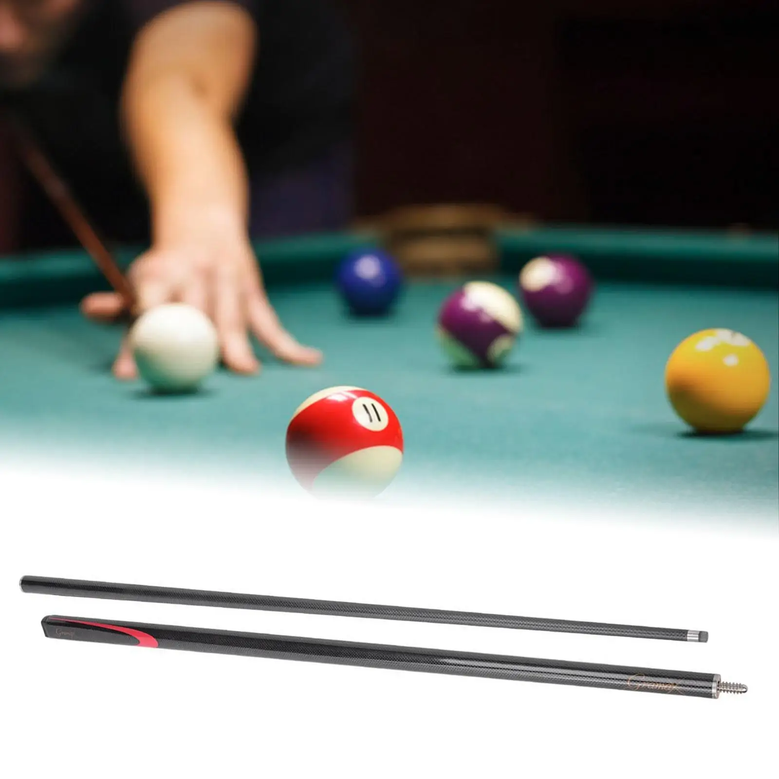 Carbon Fiber Billiard Cue Split Shaft Pool Cue Stick 57 Inch for Billiards Hall Snooker Practice Tools
Carbon Fiber Billiard Cue Split Shaft Pool Cue Stick 57 Inch for Billiards Hall Snooker Practice Tools