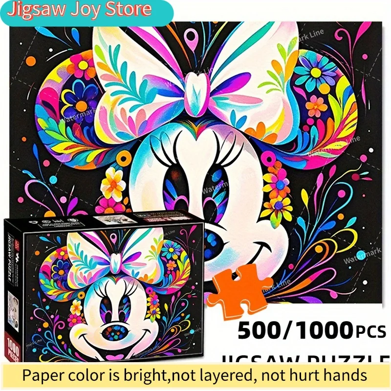 Colorful Minnie Floral Pattern Jigsaw Puzzle - Vibrant Rectangular DIY Decoration Challenge with Premium Paper, Durable Thick
Colorful Minnie Floral Pattern Jigsaw Puzzle - Vibrant Rectangular DIY Decoration Challenge with Premium Paper, Durable Thick