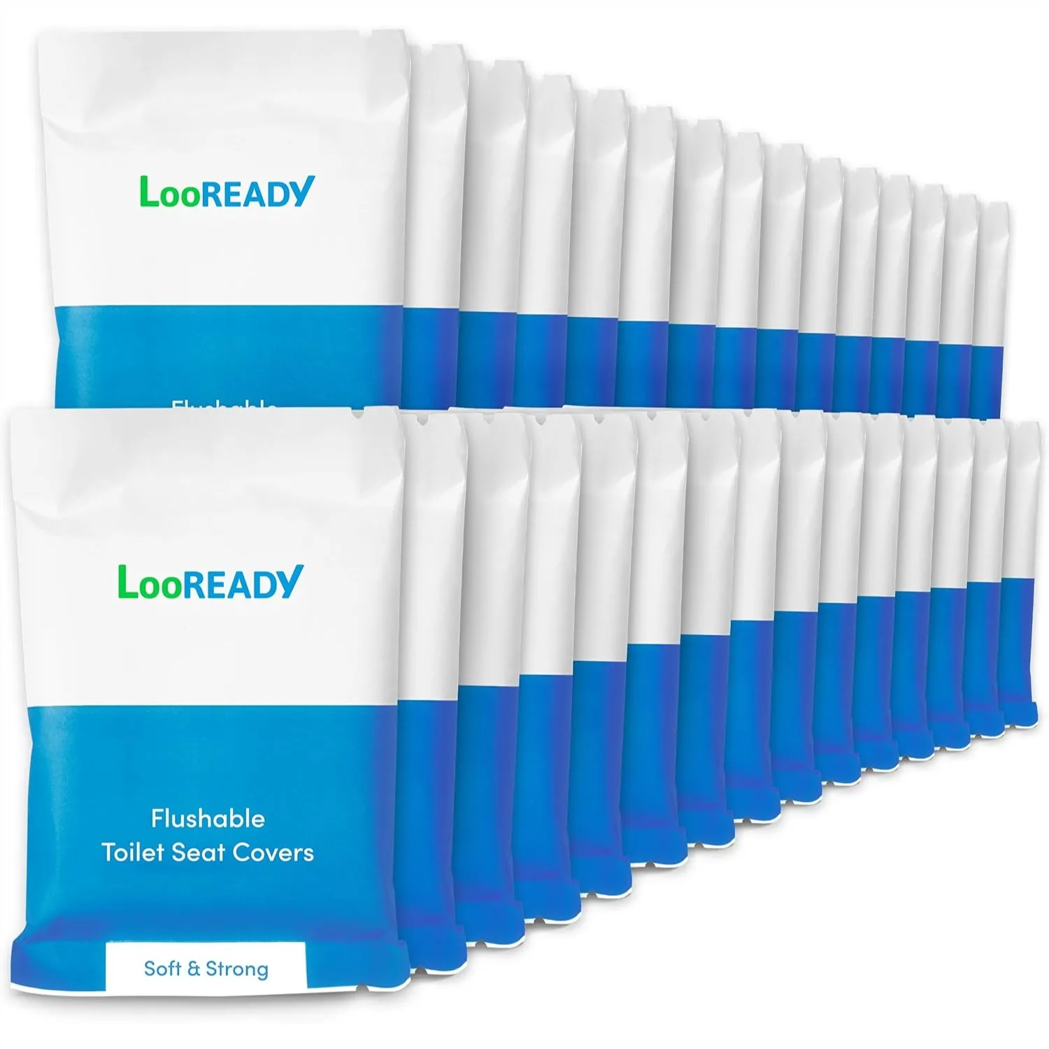 Disposable Flushable Toilet Seat Covers - Extra Thick & Large (18x22") - Individually Wrapped for Travel & Public Bathroom - 30
Disposable Flushable Toilet Seat Covers - Extra Thick & Large (18x22") - Individually Wrapped for Travel & Public Bathroom - 30