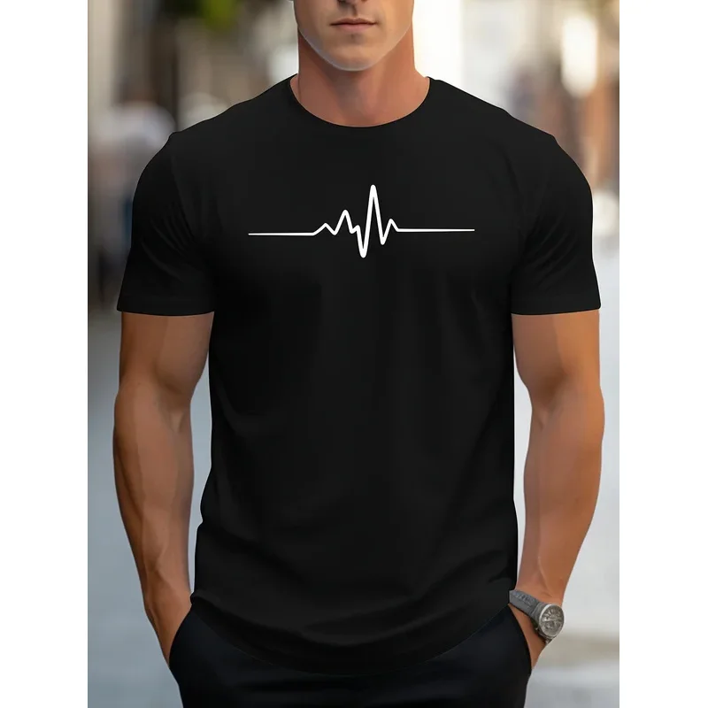Men's summer loose size creative graphic printed slim fit casual sports round neck short sleeved T-shirt top
Men's summer loose size creative graphic printed slim fit casual sports round neck short sleeved T-shirt top