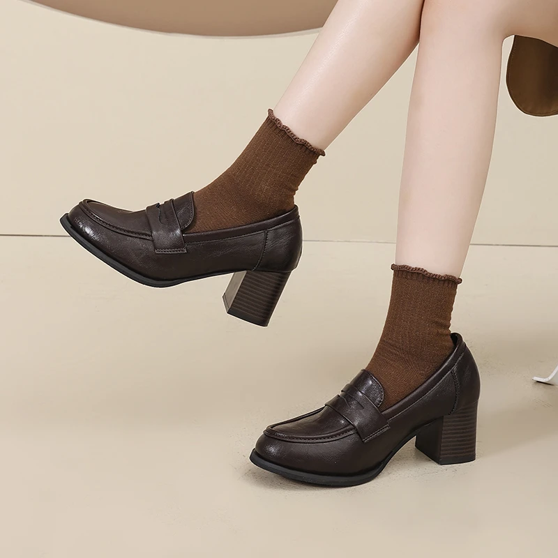 2026 New Spring and Autumn Women's Shoes Square Heel Pumps Slip on Footwear Walking Party Shoes
2026 New Spring and Autumn Women's Shoes Square Heel Pumps Slip on Footwear Walking Party Shoes