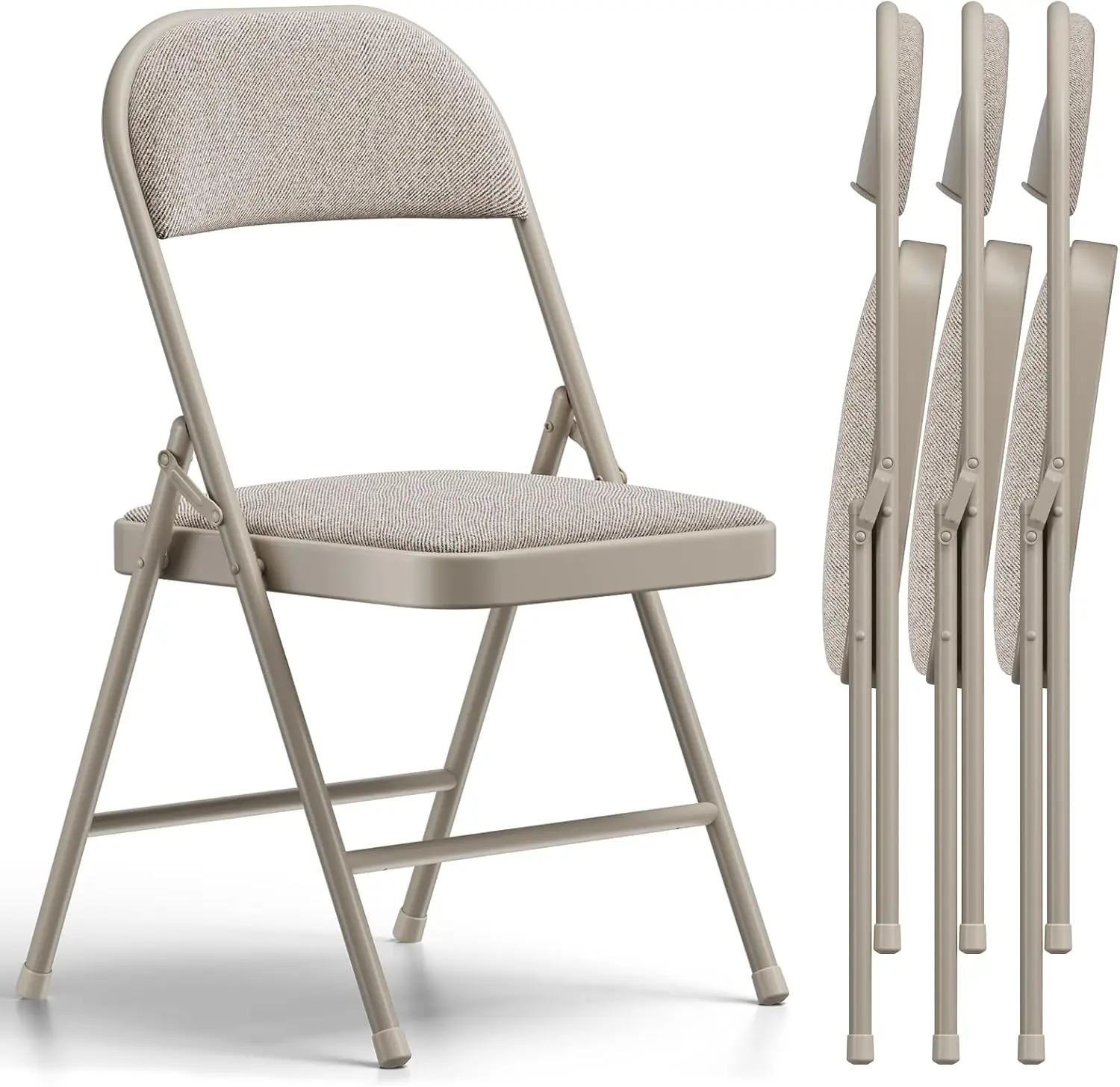 4 Pack Padded Folding Chairs with Cushion, Indoor Outdoor Use for Home Office Parties Events
4 Pack Padded Folding Chairs with Cushion, Indoor Outdoor Use for Home Office Parties Events