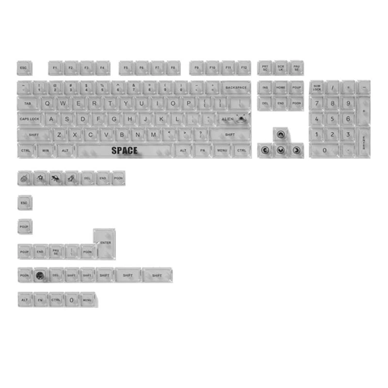 DIY Transparent Keycap Set RGB Backlit MDA Profile 132Keys Keycaps for Mechanical Keyboard Enhances Gaming Experience
DIY Transparent Keycap Set RGB Backlit MDA Profile 132Keys Keycaps for Mechanical Keyboard Enhances Gaming Experience