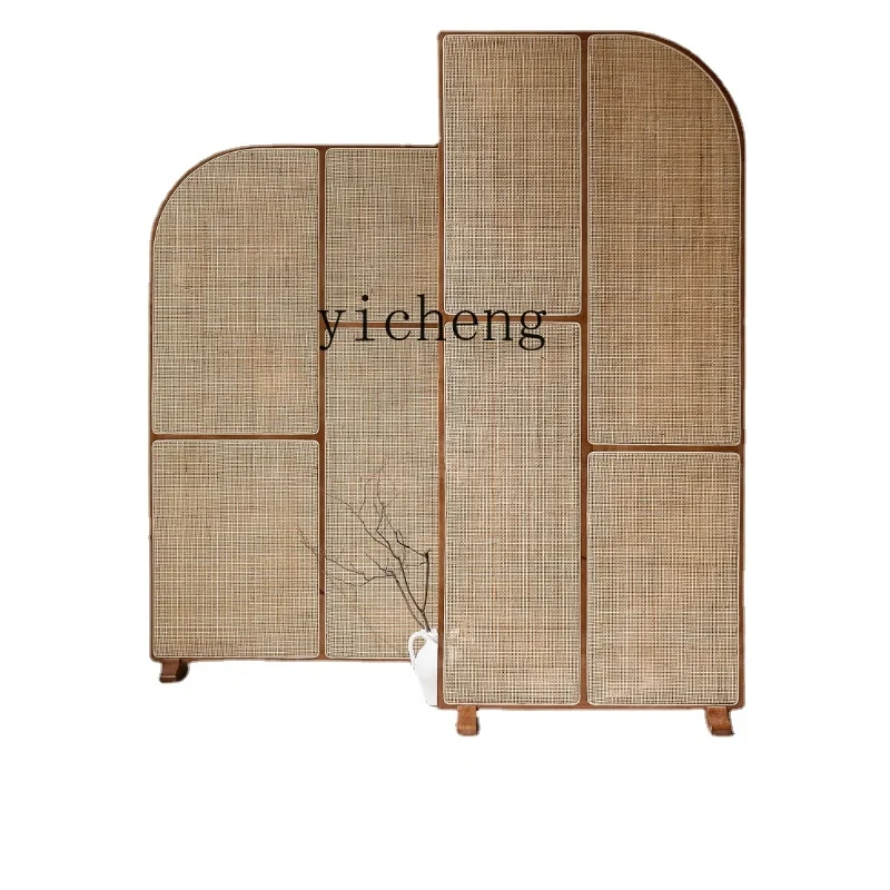 Zws Solid Wood Rattan Screen Combination Living Room Creative Partition Wall Movable Simple Seat Screen
Zws Solid Wood Rattan Screen Combination Living Room Creative Partition Wall Movable Simple Seat Screen