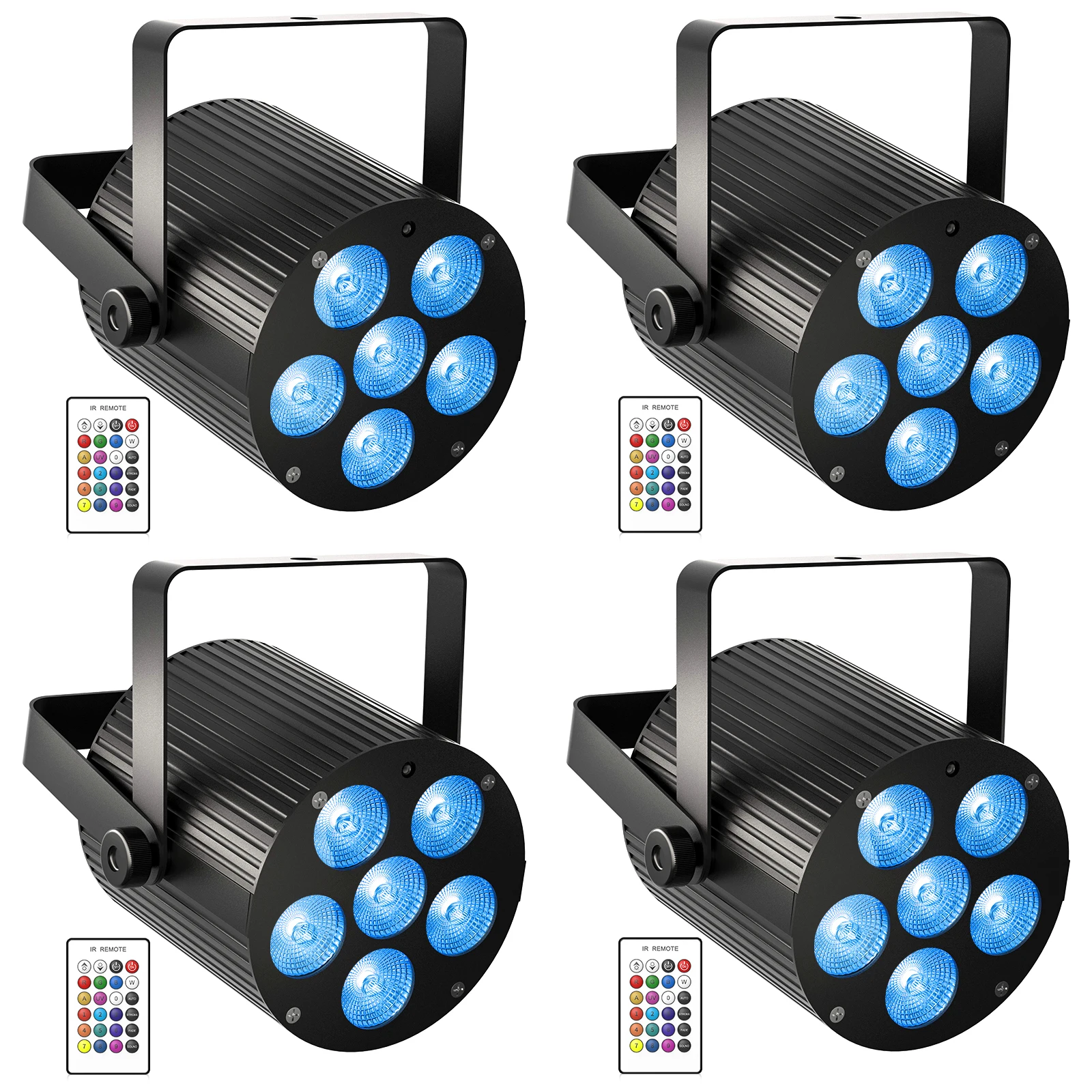 Yiflamefly 4Pcs 50W Stage Par Light 6LED УФ-черные фонари DMX/дистанционное управление для диско-сцени DJ Party Show Bar Halloween Christma
Yiflamefly 4Pcs 50W Stage Par Light 6LED УФ-черные фонари DMX/дистанционное управление для диско-сцени DJ Party Show Bar Halloween Christma