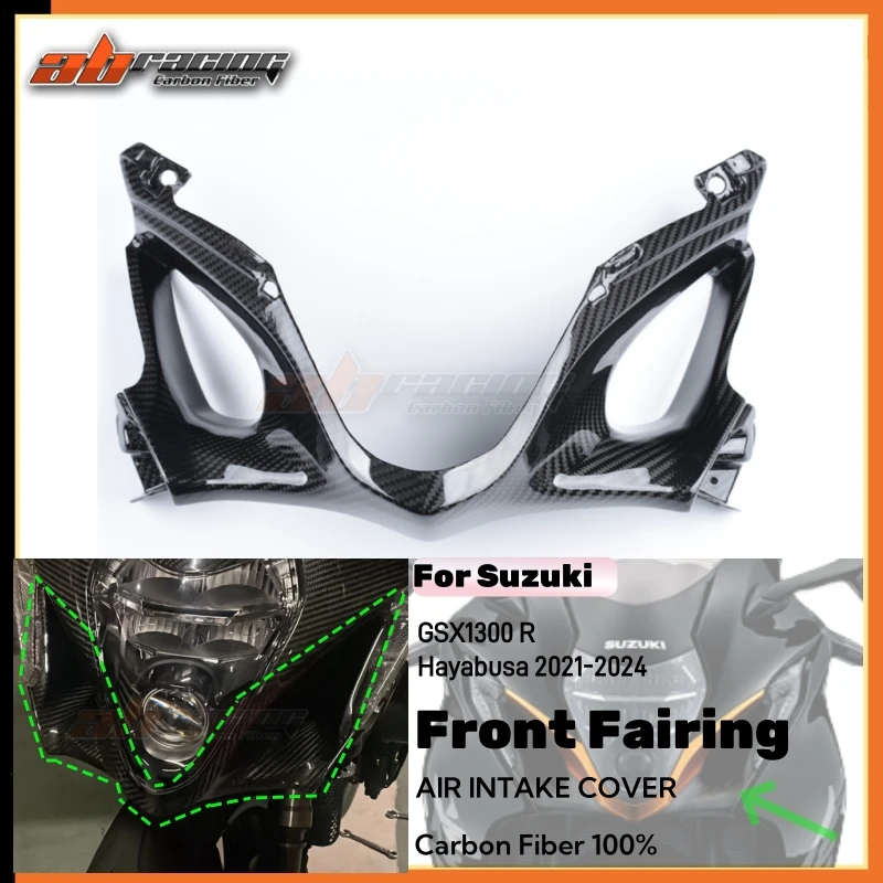Front Air Intake Fairing Trim Fashion Cowling For Suzuki GSX1300 R Hayabusa 2021-2024 Full Carbon Fiber 100%
Front Air Intake Fairing Trim Fashion Cowling For Suzuki GSX1300 R Hayabusa 2021-2024 Full Carbon Fiber 100%