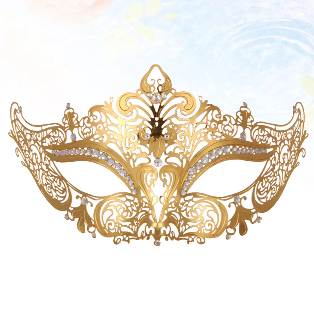Golden Plated Metal Lace Rhinestone Face For Cosplay Masquerade Party Costume Elegant Women Party Metal Diamond
Golden Plated Metal Lace Rhinestone Face For Cosplay Masquerade Party Costume Elegant Women Party Metal Diamond