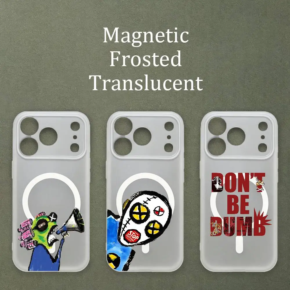D-Dont Be D-Dumb A-ASAP Matte Frosted Semi-transparent Magnetic TPU Case For iPhone 17 11 13 14 15 16 12 Pro Max
D-Dont Be D-Dumb A-ASAP Matte Frosted Semi-transparent Magnetic TPU Case For iPhone 17 11 13 14 15 16 12 Pro Max