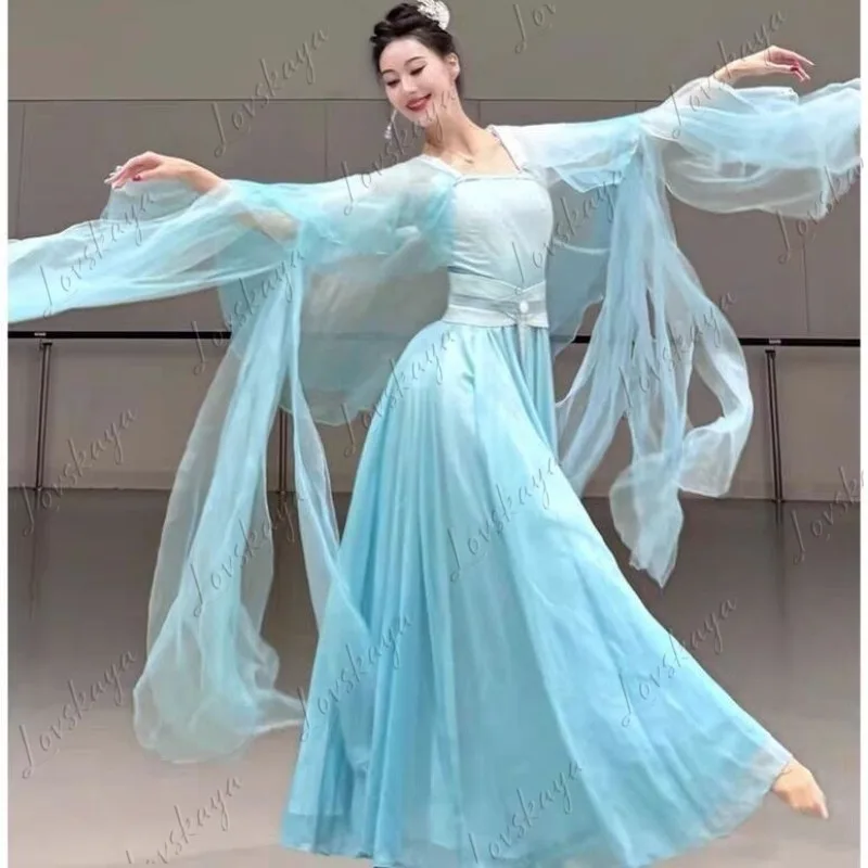 Adult Flowy Full Skirt Classical Dance Costume Han Tang Chinese Style Ceremonial Performance Wear
Adult Flowy Full Skirt Classical Dance Costume Han Tang Chinese Style Ceremonial Performance Wear