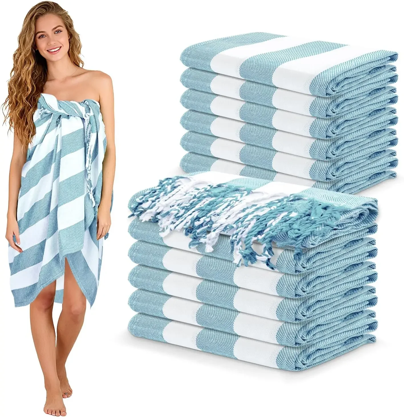 12 Pack Extra Large Beach Towels 36x71 Inches, Quick Dry Sand Free Lightweight for Adults Pool Blue
12 Pack Extra Large Beach Towels 36x71 Inches, Quick Dry Sand Free Lightweight for Adults Pool Blue