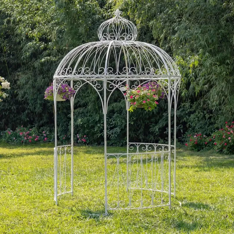 white color Metal Garden Trellis Coating Eco-Friendly Height for Climbing Plants Rose Pavilion
white color Metal Garden Trellis Coating Eco-Friendly Height for Climbing Plants Rose Pavilion