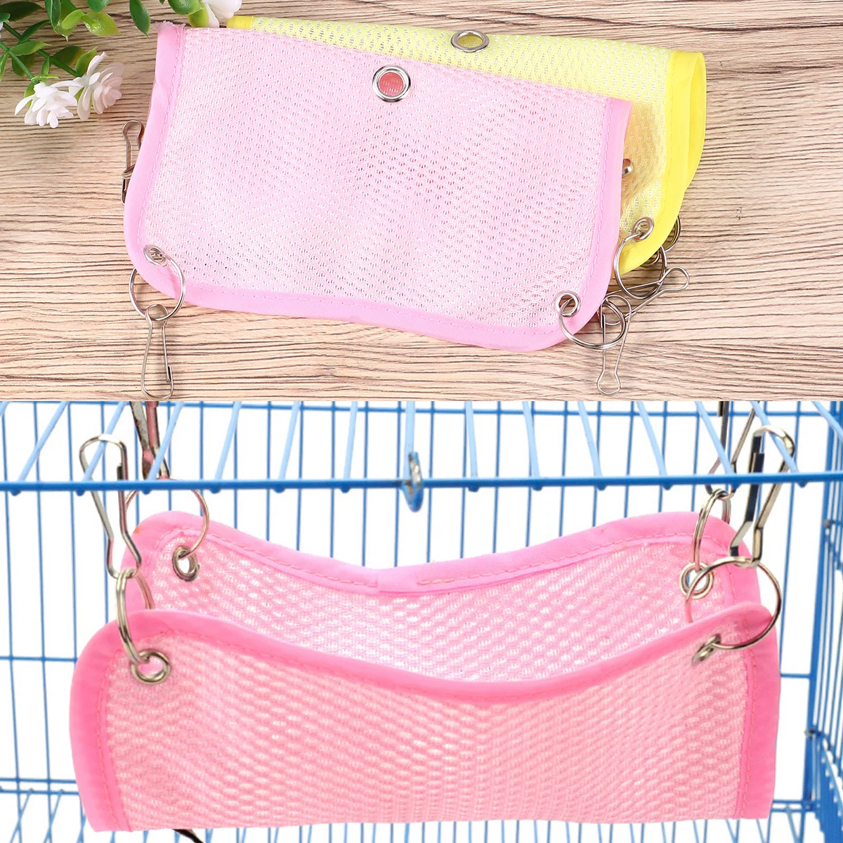 2pcs Summer Pet Hammock Animal Bed Mesh Breathable Hammock for Hamster Small Pet Random Color Size S
2pcs Summer Pet Hammock Animal Bed Mesh Breathable Hammock for Hamster Small Pet Random Color Size S