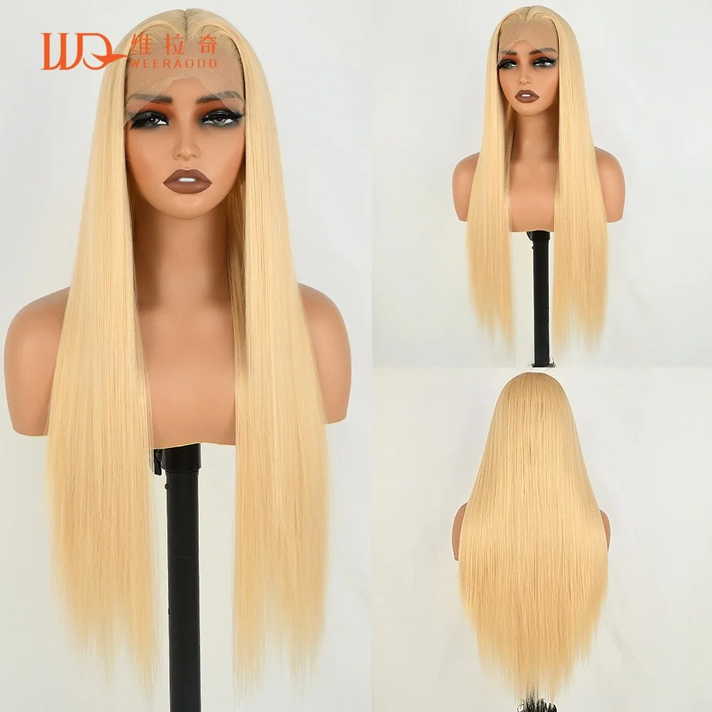 28 Inch 613 Blonde Straight Wig 13x4 Lace Front Glueless Heat Resistant Synthetic Hair 150% Density Natural Hairline Cosplay Wig
28 Inch 613 Blonde Straight Wig 13x4 Lace Front Glueless Heat Resistant Synthetic Hair 150% Density Natural Hairline Cosplay Wig