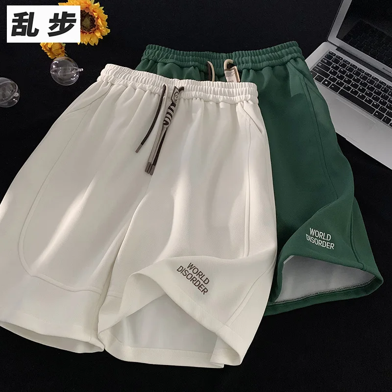 American Sle Loose Fit Men's White ort Pants Summer New Faion Casual Sports Retro Trend Five-Quarter Length Straight Leg
American Sle Loose Fit Men's White ort Pants Summer New Faion Casual Sports Retro Trend Five-Quarter Length Straight Leg