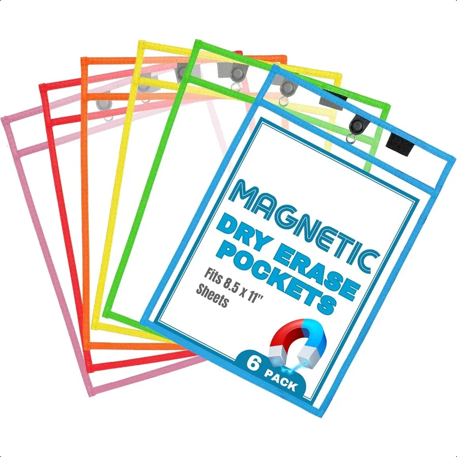 Magnetic Dry Erase Pockets by 6Pack 10 x 14 in Portrait Clear Dry Erase Pocket Sleeves Job Shop Ticket Holders Clear Paper Slee
Magnetic Dry Erase Pockets by 6Pack 10 x 14 in Portrait Clear Dry Erase Pocket Sleeves Job Shop Ticket Holders Clear Paper Slee