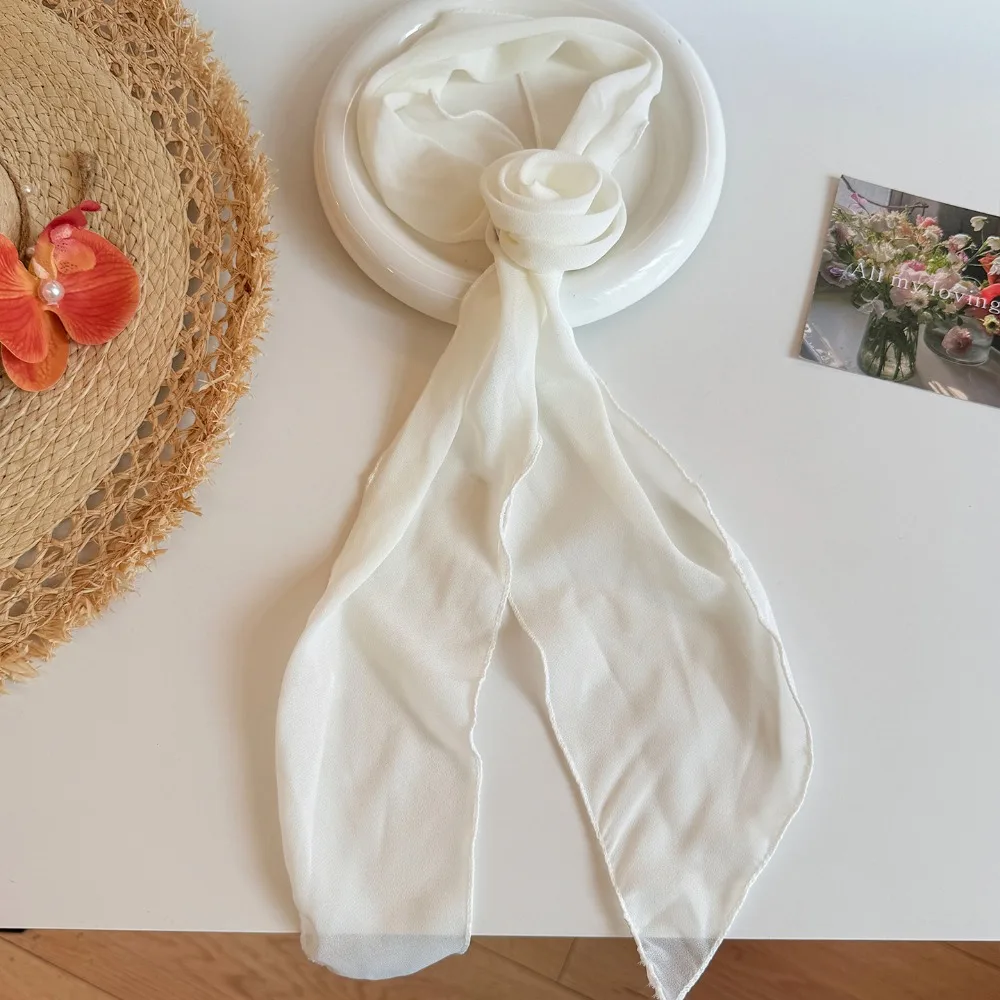 Fashion Floral Chiffon Scarf Removable Flower Soft Long Skinny Scarf Elegant DIY Tie Neckerchief Spring Summer
Fashion Floral Chiffon Scarf Removable Flower Soft Long Skinny Scarf Elegant DIY Tie Neckerchief Spring Summer